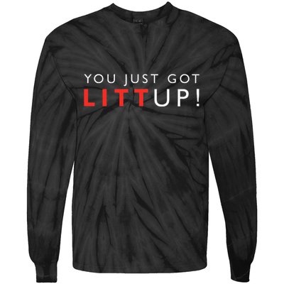 Suits You Just Got Litt Up Tie-Dye Long Sleeve Shirt