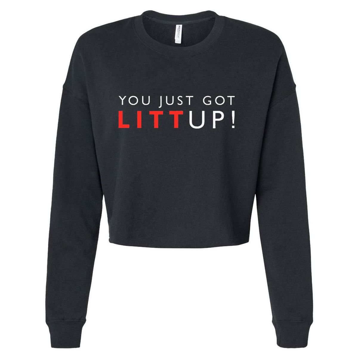 Suits You Just Got Litt Up Cropped Pullover Crew