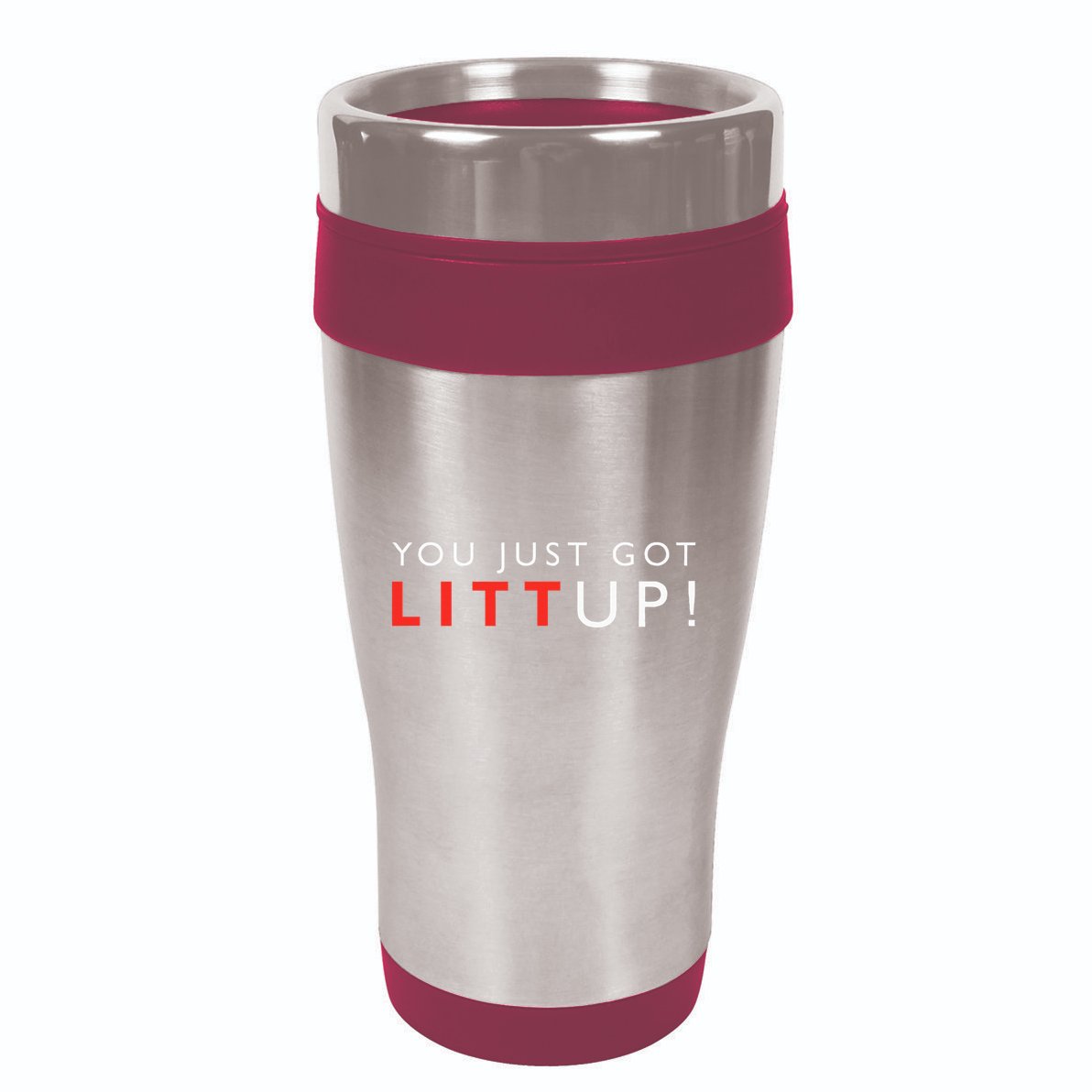 Suits You Just Got Litt Up 16oz Travel Tumbler