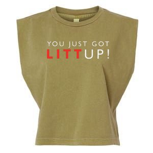 Suits You Just Got Litt Up Garment-Dyed Women's Muscle Tee