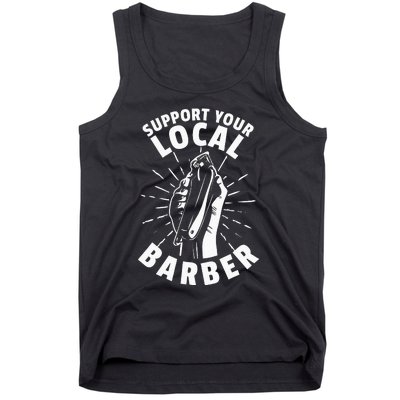 Support Your Local Barber Tank Top