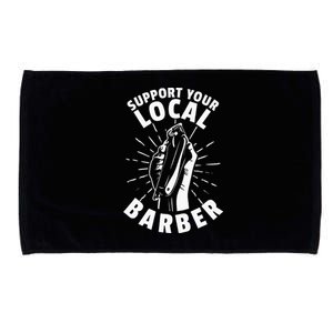 Support Your Local Barber Microfiber Hand Towel