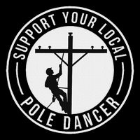 Support Your Local Pole Dancer Funny Lineman Baby Bodysuit