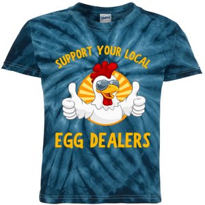 Support Your Local Egg Dealers Kids Tie-Dye T-Shirt