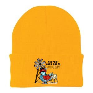 Support Your Local Egg Dealers Knit Cap Winter Beanie