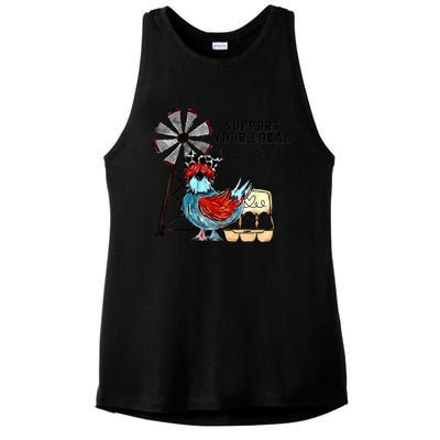 Support Your Local Egg Dealers Ladies PosiCharge Tri-Blend Wicking Tank