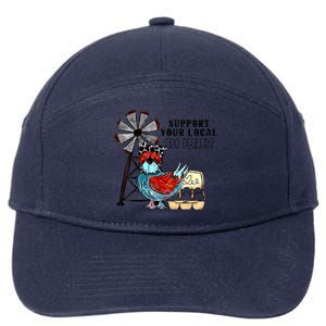 Support Your Local Egg Dealers 7-Panel Snapback Hat