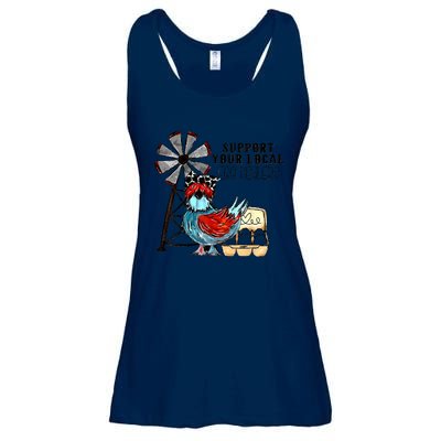 Support Your Local Egg Dealers Ladies Essential Flowy Tank