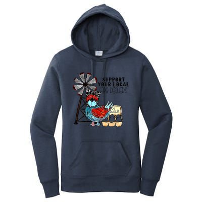 Support Your Local Egg Dealers Women's Pullover Hoodie