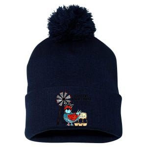 Support Your Local Egg Dealers Pom Pom 12in Knit Beanie