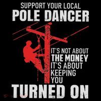 Support Your Local Pole Dancer Lineman Wool Snapback Cap