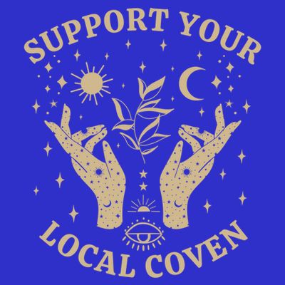 Support Your Local Coven Witch Aesthetic Gift T-Shirt