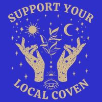 Support Your Local Coven Witch Aesthetic Gift Zip Tote Bag