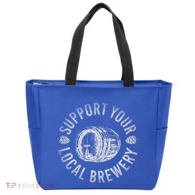 Support Your Local Brewery Craft Beer Zip Tote Bag
