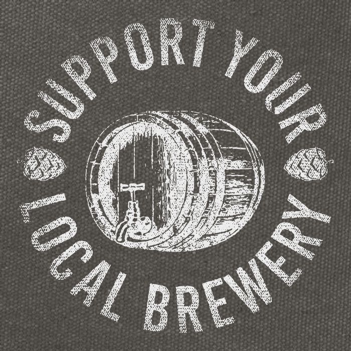 Support Your Local Brewery Craft Beer Cotton Canvas Backpack