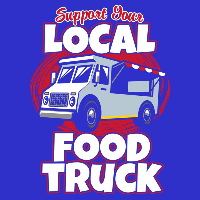 Support Your Local Food Truck Food Lover Food Truck Gift 16 in Basic Backpack