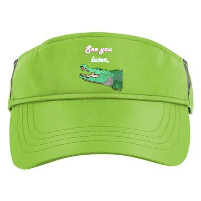 See You Later Alligator Adult Drive Performance Visor