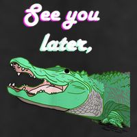 See You Later Alligator Adult Drive Performance Visor