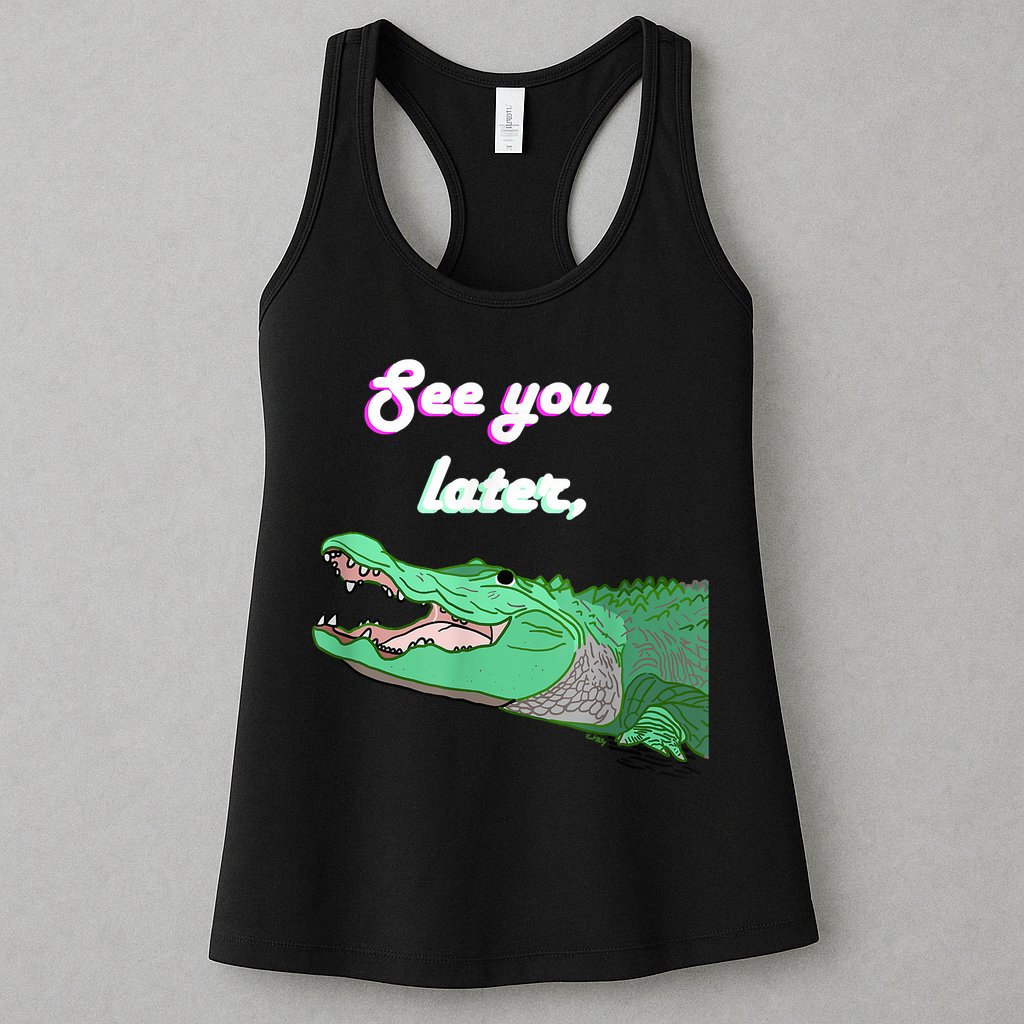 See You Later Alligator Womens Tank Top