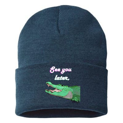 See You Later Alligator Sustainable Knit Beanie