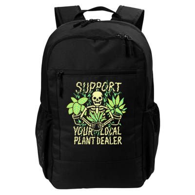 Support Your Local Plant Dealer Funny Skeleton Daily Commute Backpack