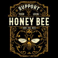 Support Your Local Honey Bee Save The Bees Vintage Style Backpack