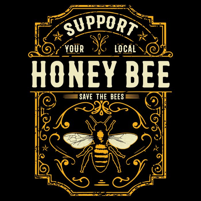 Support Your Local Honey Bee Save The Bees Vintage Style Backpack
