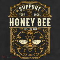 Support Your Local Honey Bee Save The Bees Vintage Style Trucker Hat