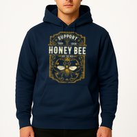 Support Your Local Honey Bee Save The Bees Vintage Style Hoodie