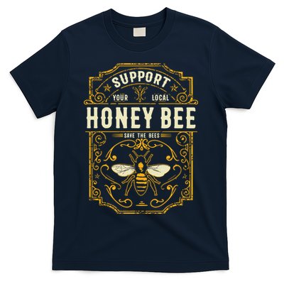 Support Your Local Honey Bee Save The Bees Vintage Style T-Shirt