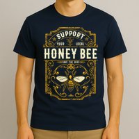 Support Your Local Honey Bee Save The Bees Vintage Style T-Shirt
