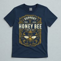 Support Your Local Honey Bee Save The Bees Vintage Style T-Shirt