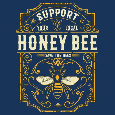 Support Your Local Honey Bee Save The Bees Vintage Style T-Shirt