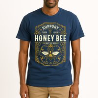 Support Your Local Honey Bee Save The Bees Vintage Style Tall T-Shirt