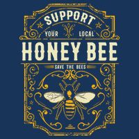 Support Your Local Honey Bee Save The Bees Vintage Style Bucket Hat