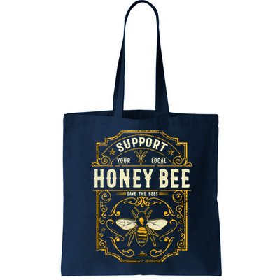 Support Your Local Honey Bee Save The Bees Vintage Style Bag