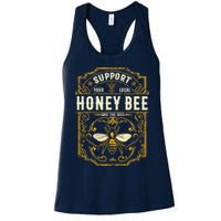 Support Your Local Honey Bee Save The Bees Vintage Style Womens Tank Top