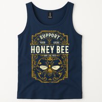 Support Your Local Honey Bee Save The Bees Vintage Style Tank Top