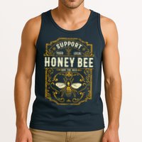Support Your Local Honey Bee Save The Bees Vintage Style Tank Top