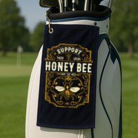 Support Your Local Honey Bee Save The Bees Vintage Style Golf Towel
