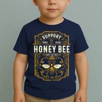 Support Your Local Honey Bee Save The Bees Vintage Style Toddler T-Shirt
