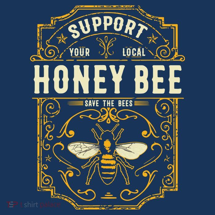 Support Your Local Honey Bee Save The Bees Vintage Style Toddler T-Shirt