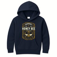 Support Your Local Honey Bee Save The Bees Vintage Style Kids Hoodie