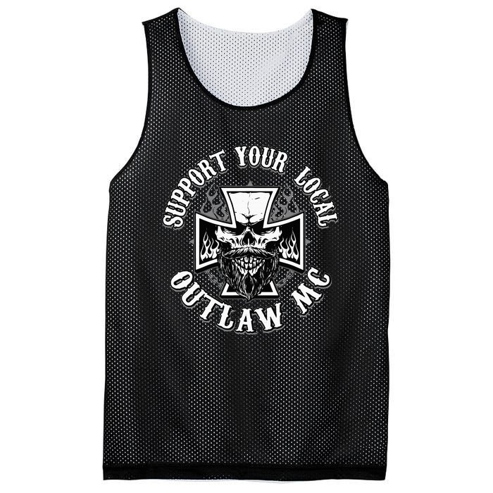 Support Your Local Outlaw 03 Mesh Reversible Basketball Jersey Tank