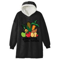 Support Your Local Farmers Hooded Wearable Blanket