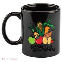 Support Your Local Farmers 11oz C Handle Ceramic Mug