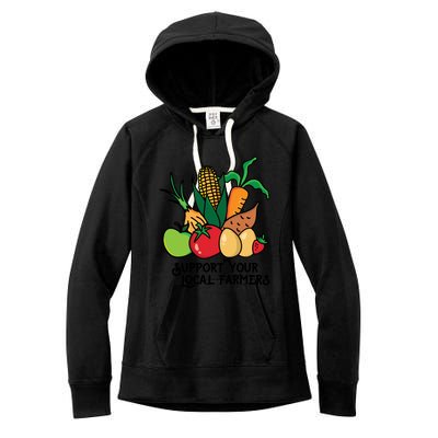 Support Your Local Farmers Women's Fleece Hoodie