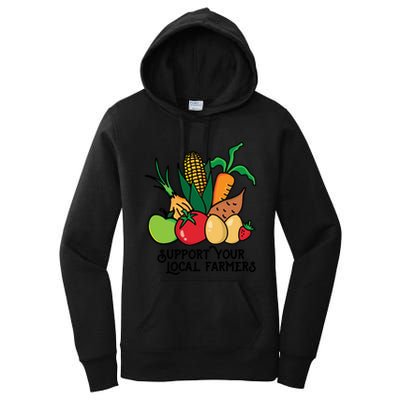 Support Your Local Farmers Women's Pullover Hoodie