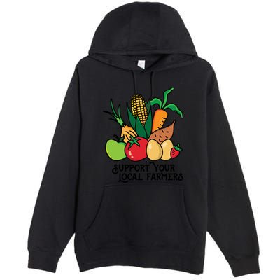 Support Your Local Farmers Premium Pullover Hoodie