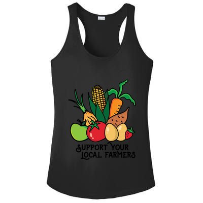 Support Your Local Farmers Ladies PosiCharge Competitor Racerback Tank